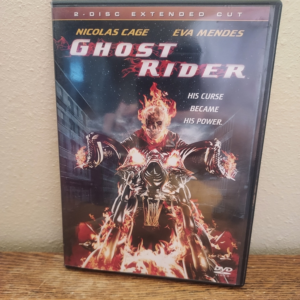 Ghost Rider (DVD, 2007, 2-Disc Set) Pre-Owned Tested Working Good Shape